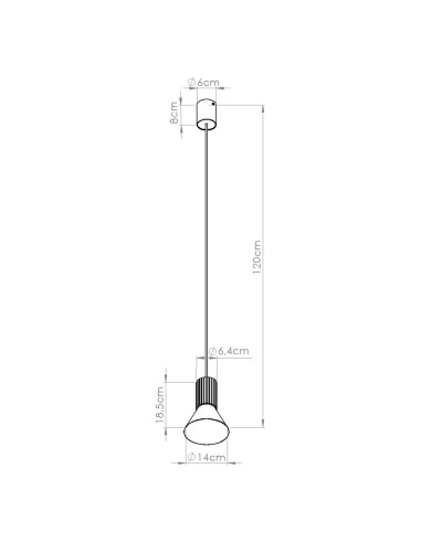 Lampa wisząca ESTRIA 1 biała/ultramaryna