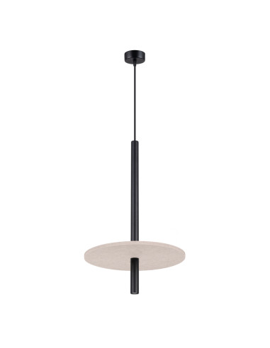 Lampa wisząca FELTRO 1 czarna/beżowa