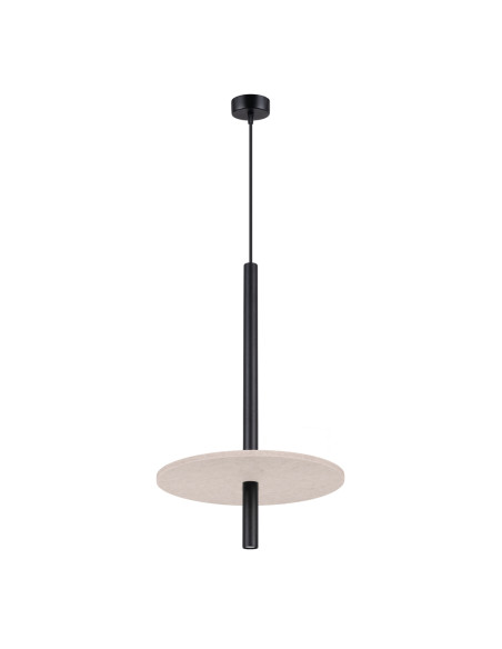 Lampa wisząca FELTRO 1 czarna/beżowa