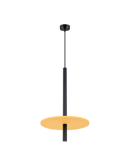 Lampa wisząca FELTRO 1 czarna/żółta