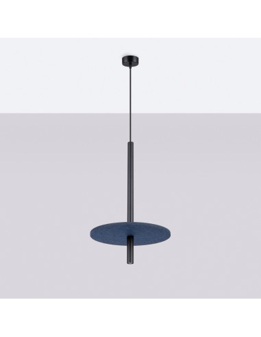 Lampa wisząca FELTRO 1 czarna/granatowa