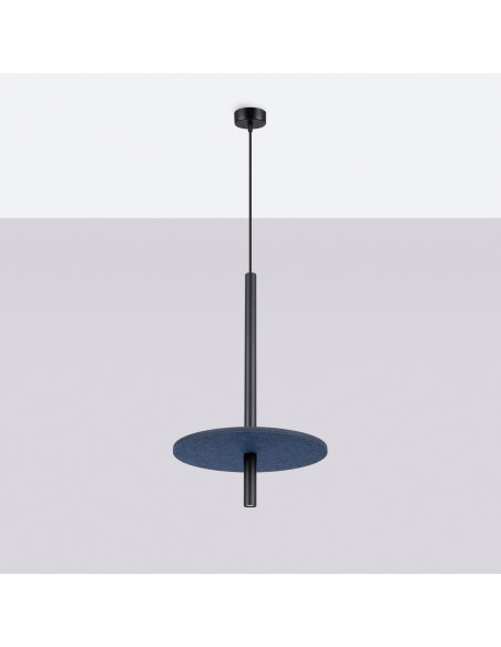 Lampa wisząca FELTRO 1 czarna/granatowa