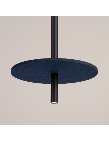 Lampa wisząca FELTRO 1 czarna/granatowa