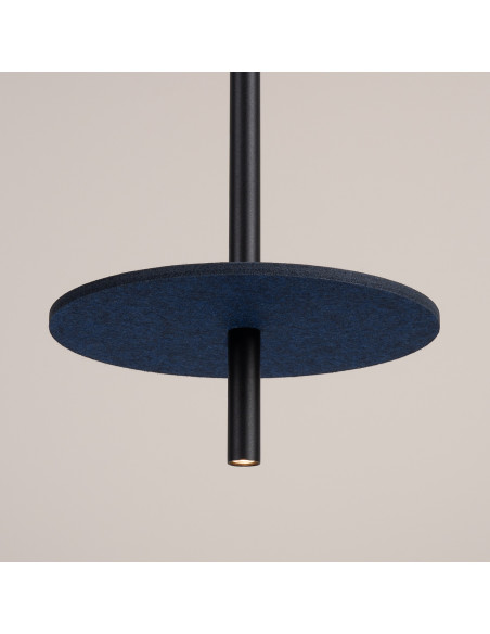 Lampa wisząca FELTRO 1 czarna/granatowa