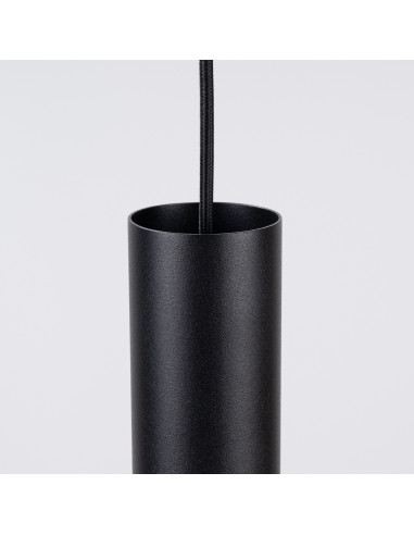 Lampa wisząca PELTA 1 czarna/beżowa