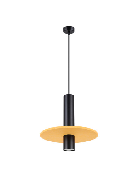 Lampa wisząca PELTA 1 czarna/żółta