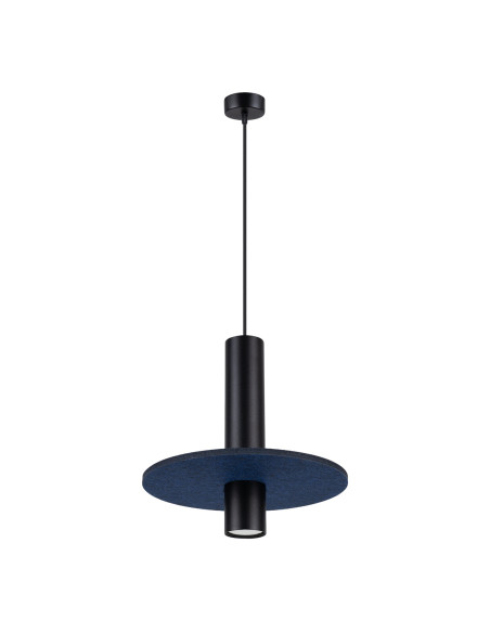 Lampa wisząca PELTA 1 czarna/granatowa