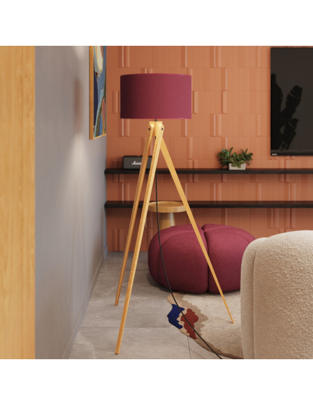 Lampa podłogowa NATT burgund
