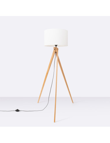 Lampa podłogowa NATT biała