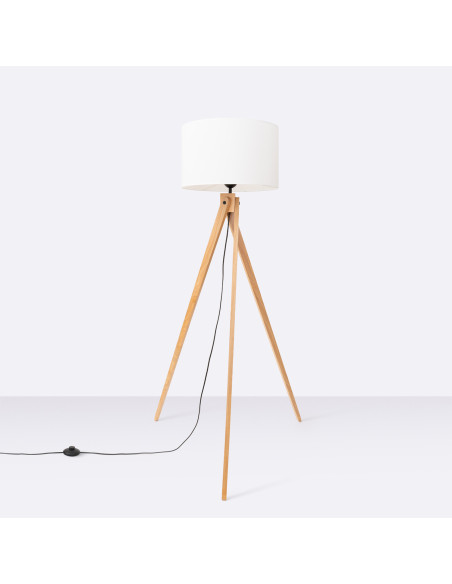 Lampa podłogowa NATT biała