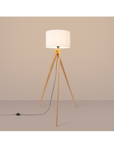 Lampa podłogowa NATT biała