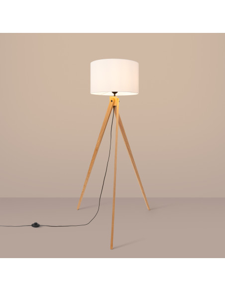 Lampa podłogowa NATT biała