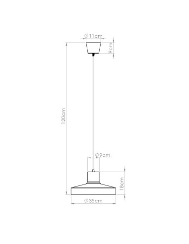 Lampa wisząca BILO żółta