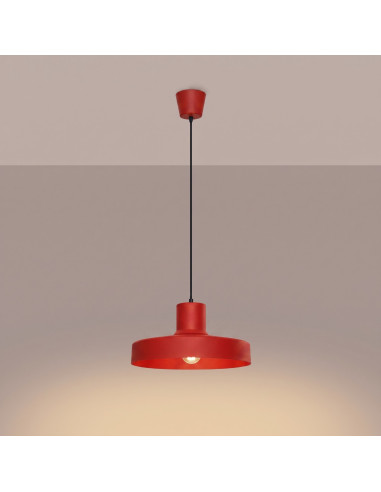 Lampa wisząca BILO czerwona