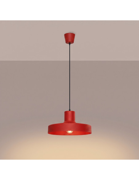 Lampa wisząca BILO czerwona