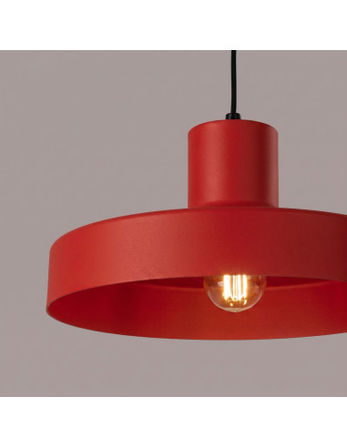 Lampa wisząca BILO czerwona