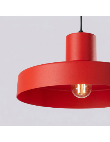 Lampa wisząca BILO czerwona