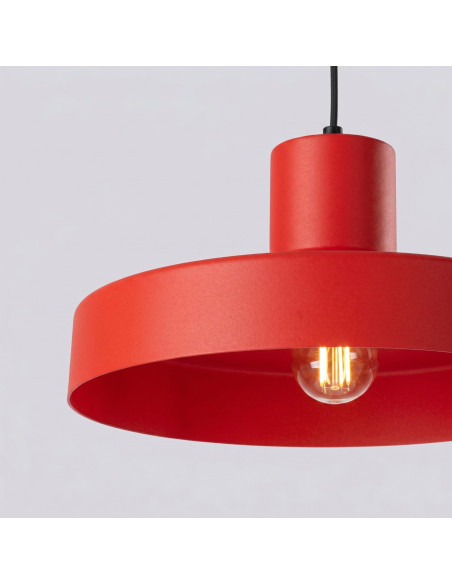 Lampa wisząca BILO czerwona