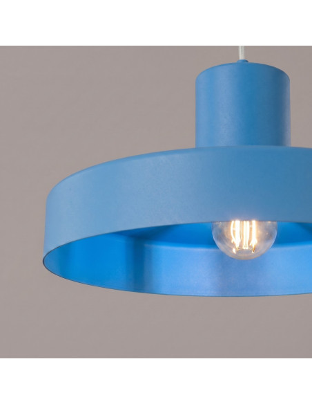 Lampa wisząca BILO błękitna