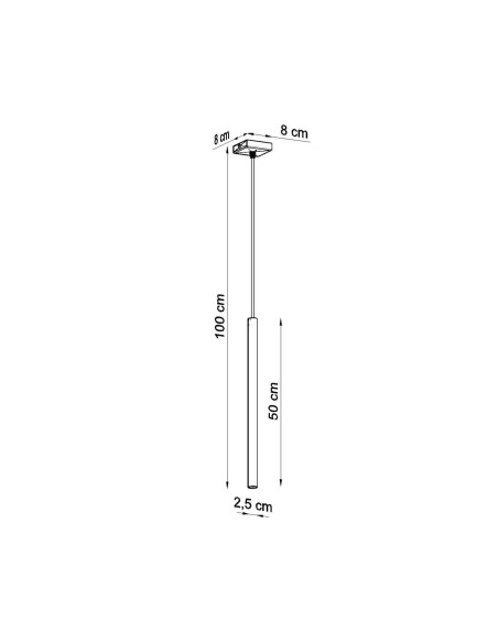 Lampa wisząca PASTELO 1 taupe