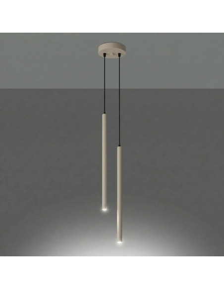Lampa wisząca PASTELO 2 taupe