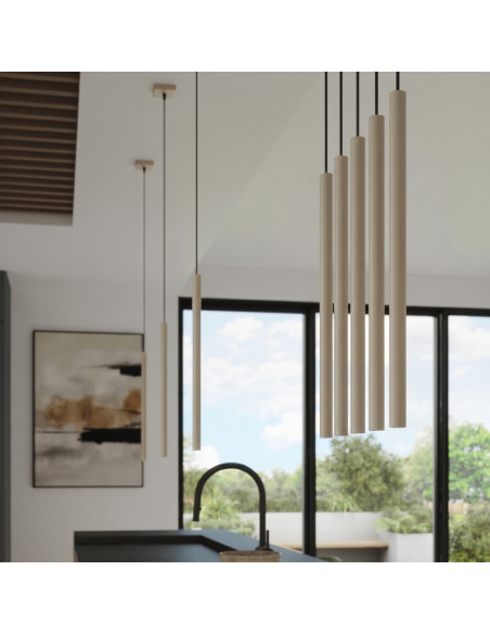 Lampa wisząca PASTELO 3P taupe