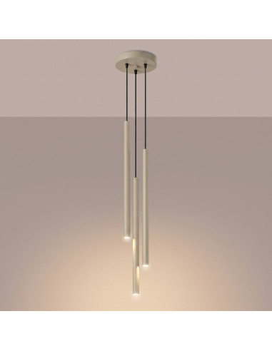 Lampa wisząca PASTELO 3P taupe