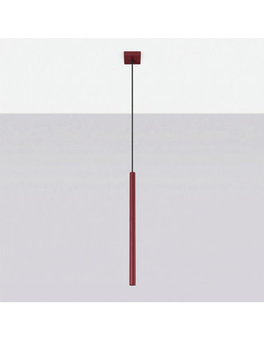 Lampa wisząca PASTELO 1 burgund