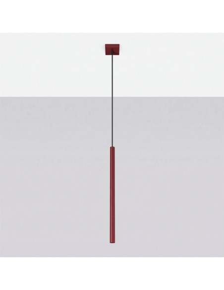 Lampa wisząca PASTELO 1 burgund