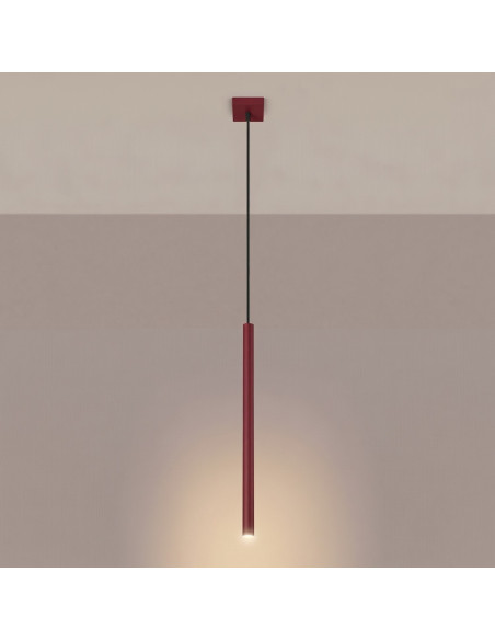 Lampa wisząca PASTELO 1 burgund