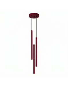 Lampa wisząca PASTELO 3P burgund