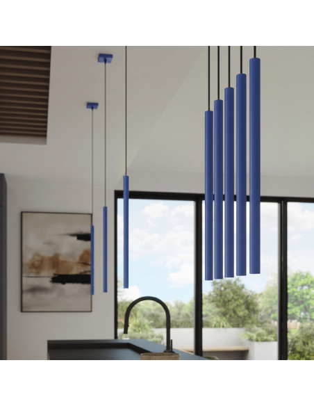 Lampa wisząca PASTELO 1 ultramaryna