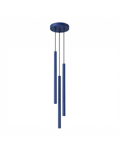Lampa wisząca PASTELO 3P ultramaryna