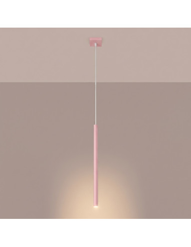 Lampa wisząca PASTELO 1 różowa