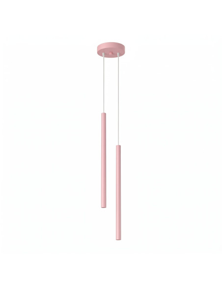 Lampa wisząca PASTELO 2 różowa