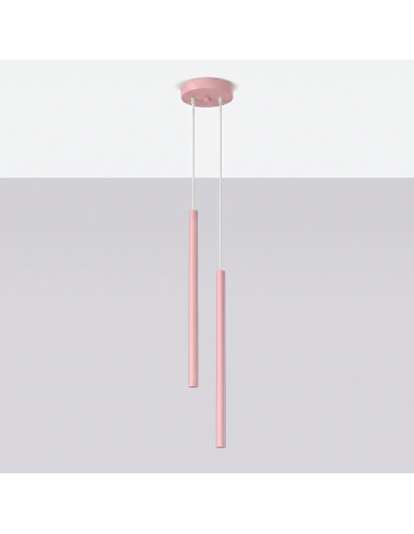 Lampa wisząca PASTELO 2 różowa