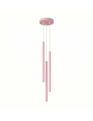 Lampa wisząca PASTELO 3P różowa