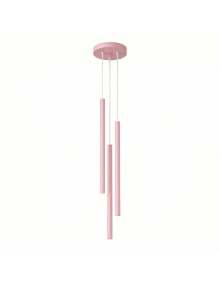 Lampa wisząca PASTELO 3P różowa