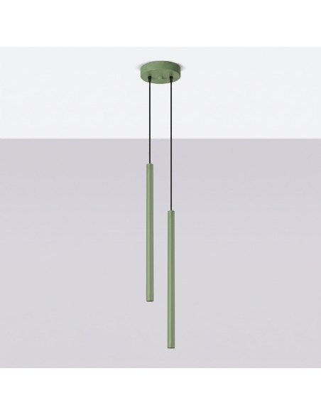 Lampa wisząca PASTELO 2 szałwiowa