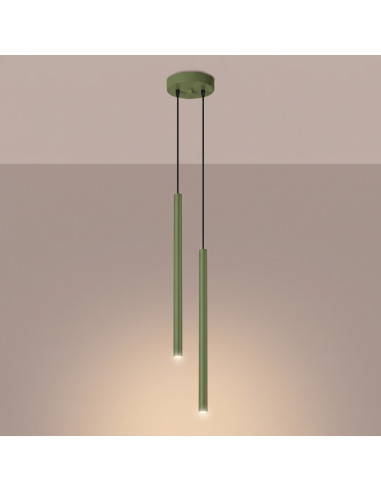 Lampa wisząca PASTELO 2 szałwiowa