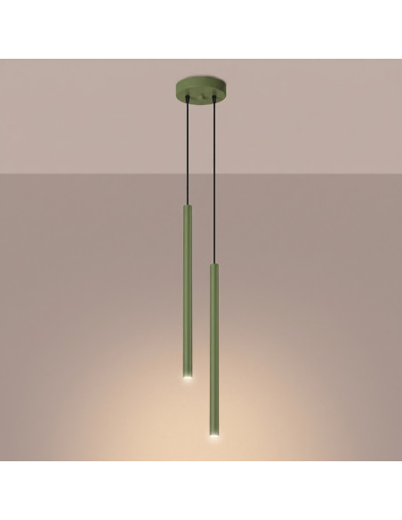 Lampa wisząca PASTELO 2 szałwiowa