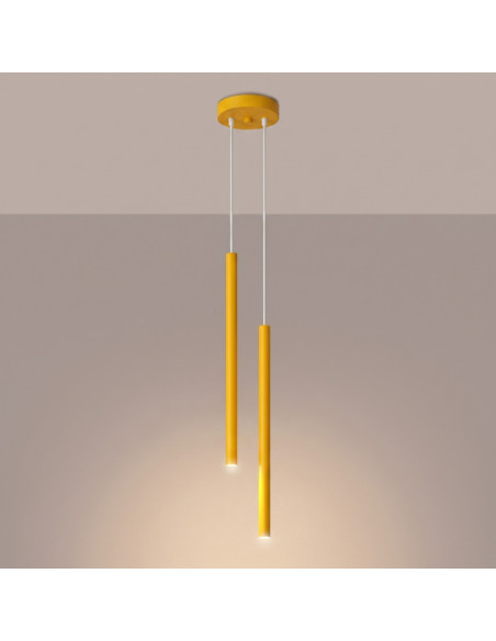Lampa wisząca PASTELO 2 żółta