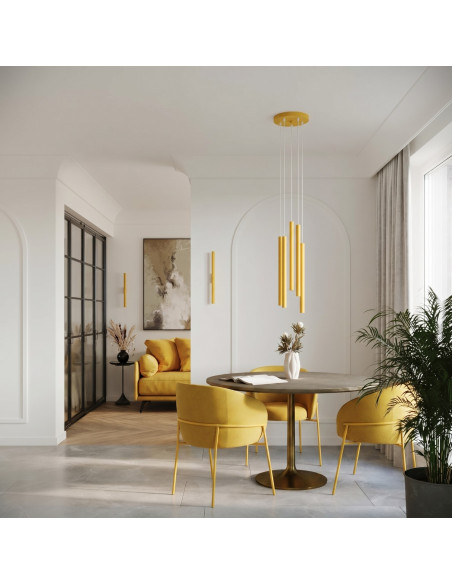 Lampa wisząca PASTELO 3P żółta