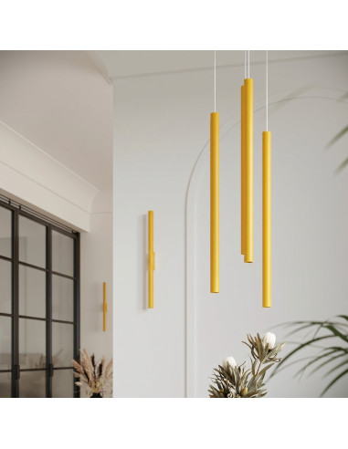 Lampa wisząca PASTELO 3P żółta