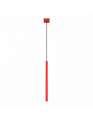 Lampa wisząca PASTELO 1 czerwona