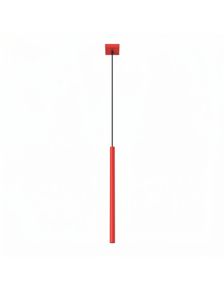 Lampa wisząca PASTELO 1 czerwona