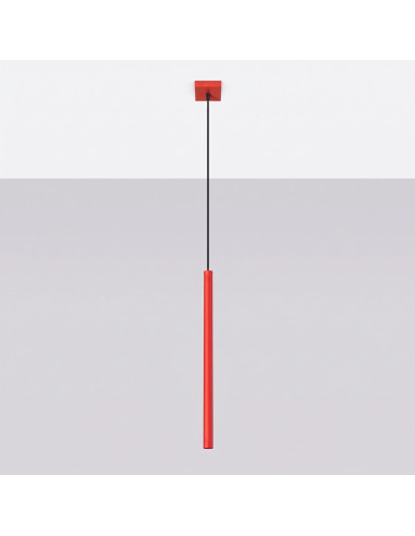 Lampa wisząca PASTELO 1 czerwona