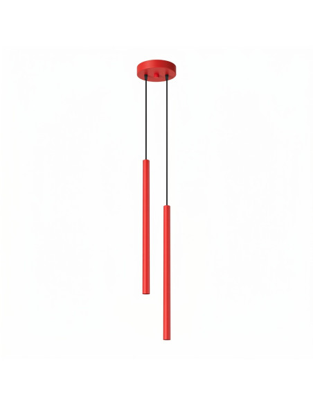 Lampa wisząca PASTELO 2 czerwona