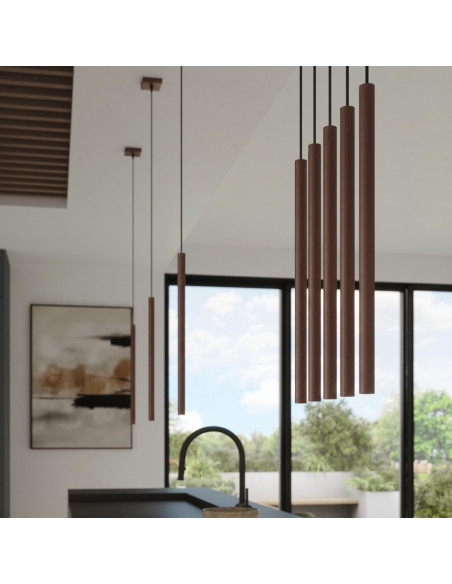Lampa wisząca PASTELO 2 brązowa