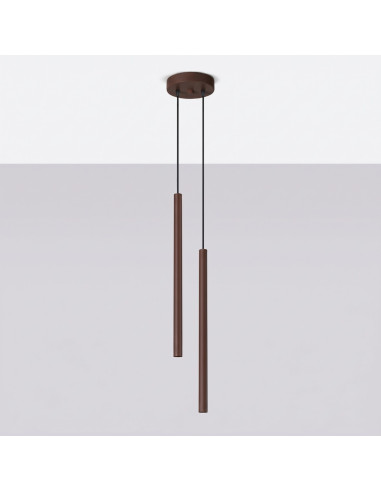 Lampa wisząca PASTELO 2 brązowa